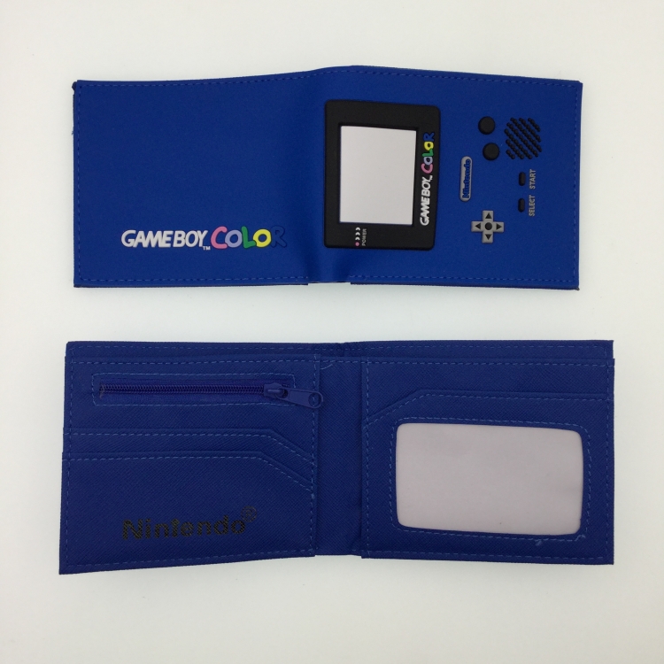 Nintendo Game Boy PVC Rubber Surface Short Two Fold Wallet Wallet