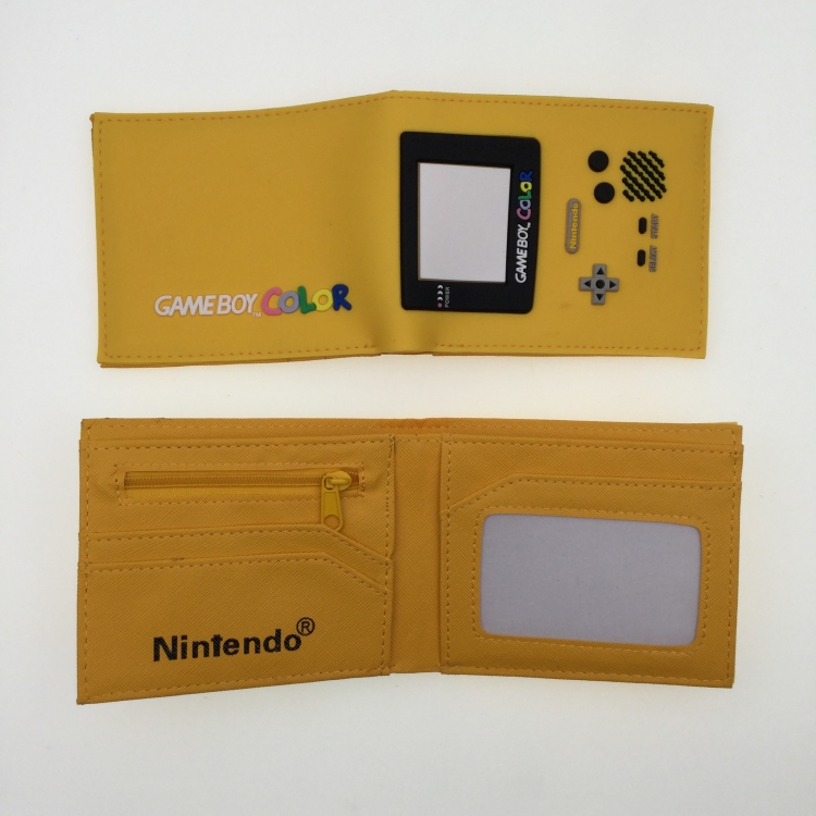 Nintendo Game Boy PVC Rubber Surface Short Two Fold Wallet Wallet