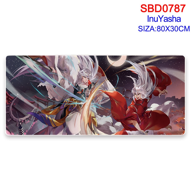 Inuyasha Anime peripheral edge lock mouse pad 80X30cm SBD-787