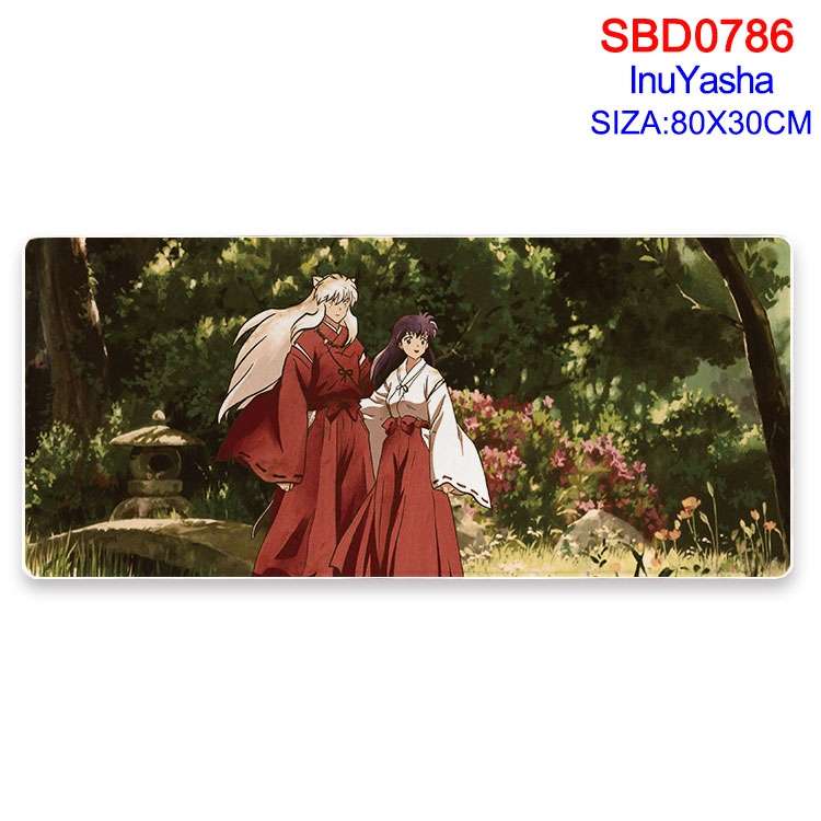 Inuyasha Anime peripheral edge lock mouse pad 80X30cm SBD-786