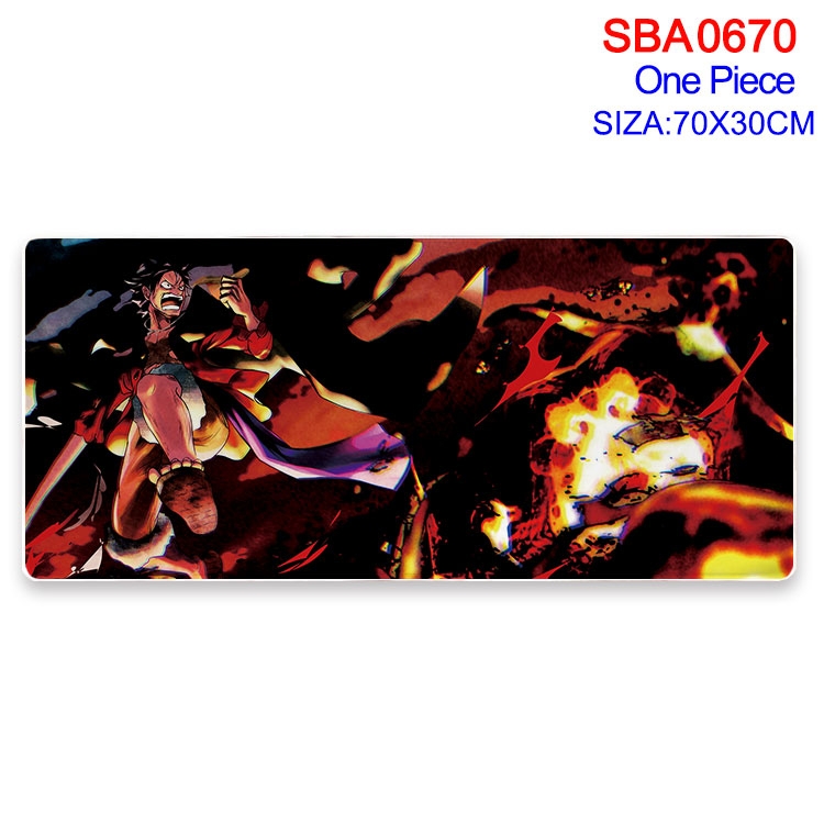 One Piece Anime peripheral edge lock mouse pad 70X30cm  SBA-670