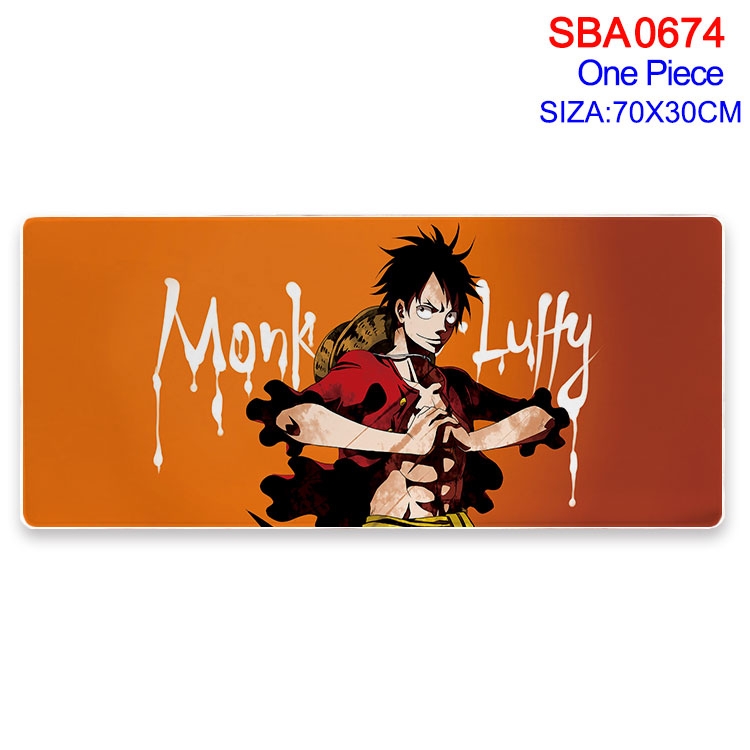 One Piece Anime peripheral edge lock mouse pad 70X30cm  SBA-674