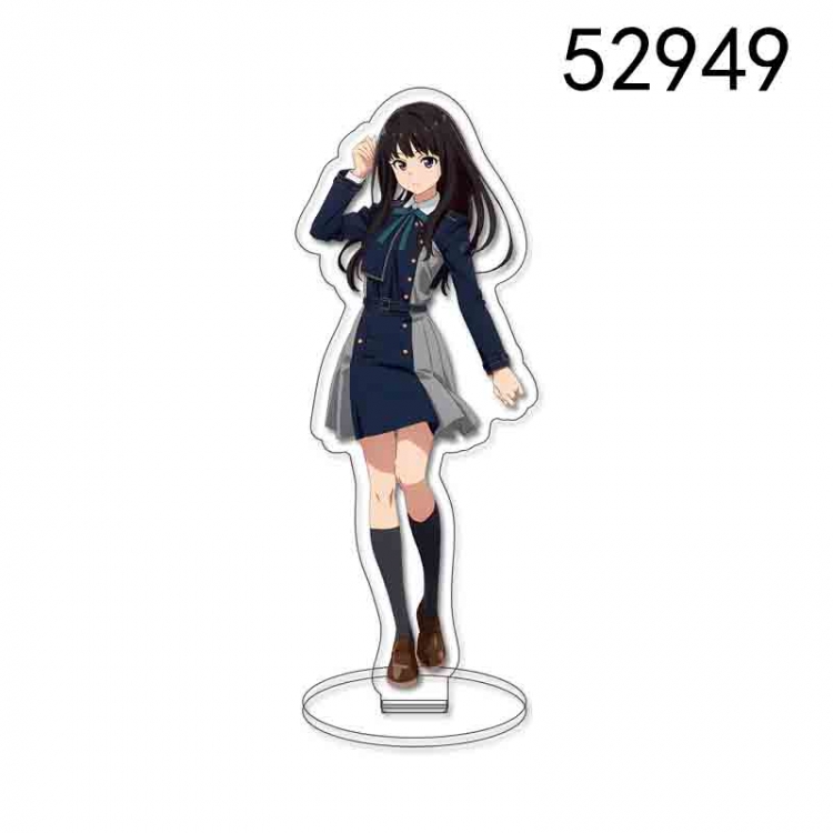 Lycoris Recoil Anime characters acrylic Standing Plates Keychain 15CM 52949