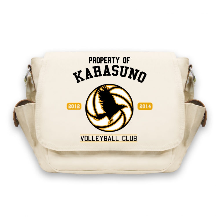 Haikyuu!! Anime Peripheral Shoulder Bag Casual Satchel 33X13X26cm