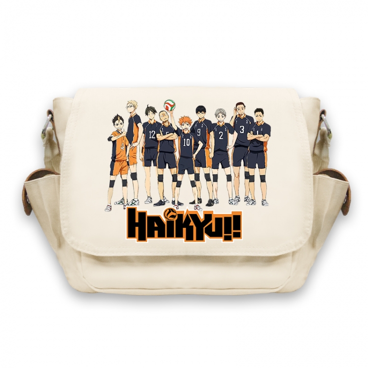 Haikyuu!! Anime Peripheral Shoulder Bag Casual Satchel 33X13X26cm