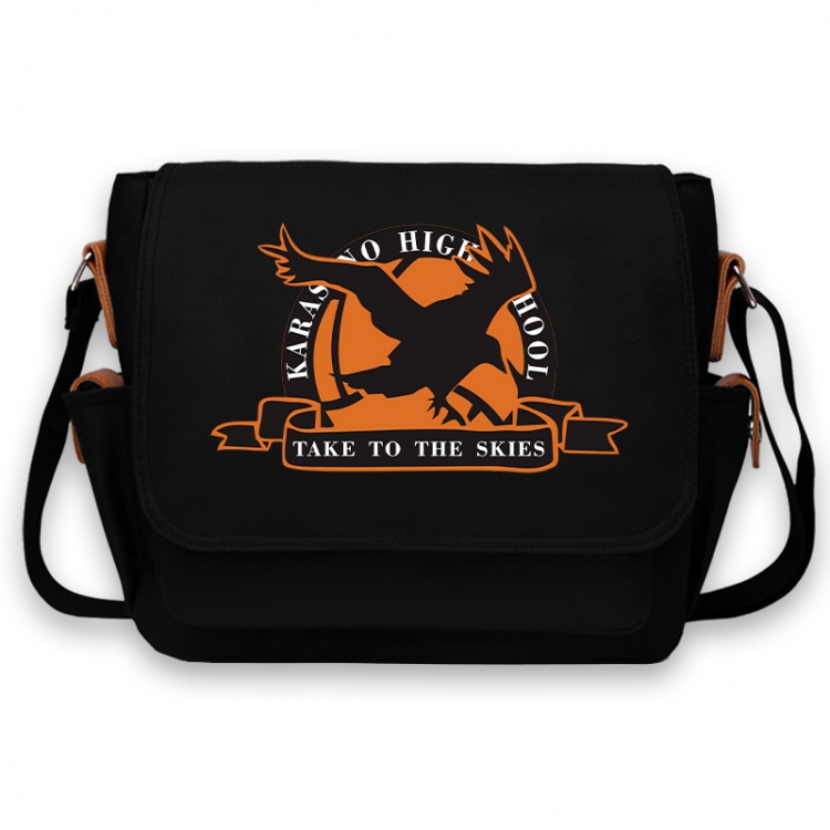 Haikyuu!! Anime Peripheral Shoulder Bag Casual Satchel 33X13X26cm