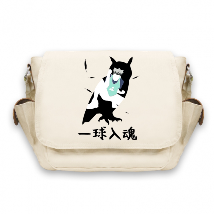 Haikyuu!! Anime Peripheral Shoulder Bag Casual Satchel 33X13X26cm