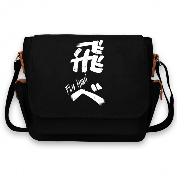 Haikyuu!! Anime Peripheral Shoulder Bag Casual Satchel 33X13X26cm