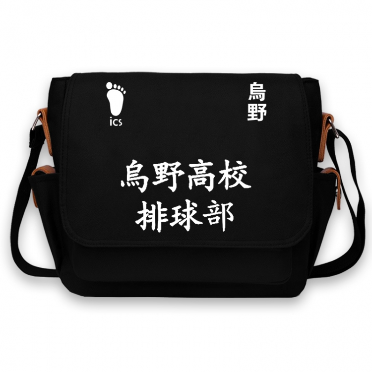 Haikyuu!! Anime Peripheral Shoulder Bag Casual Satchel 33X13X26cm