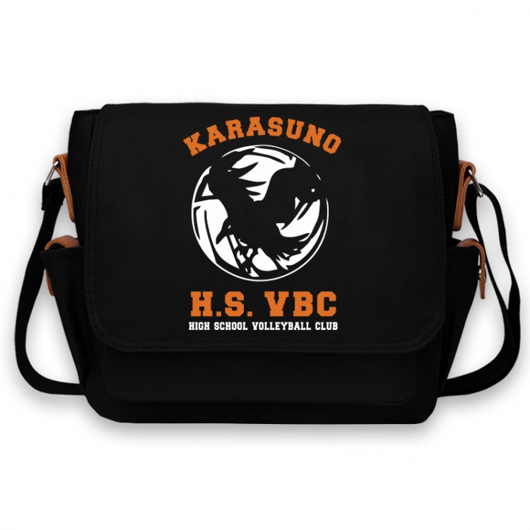 Haikyuu!! Anime Peripheral Shoulder Bag Casual Satchel 33X13X26cm