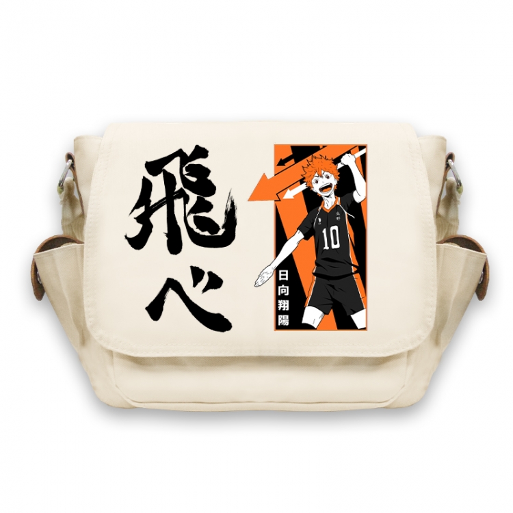 Haikyuu!! Anime Peripheral Shoulder Bag Casual Satchel 33X13X26cm