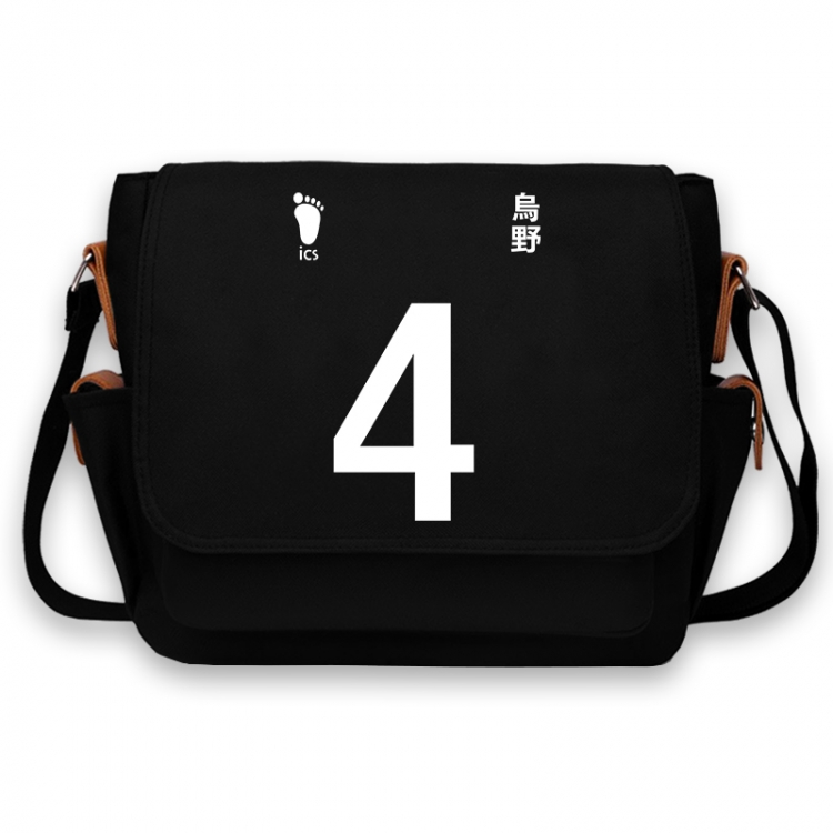 Haikyuu!! Anime Peripheral Shoulder Bag Casual Satchel 33X13X26cm