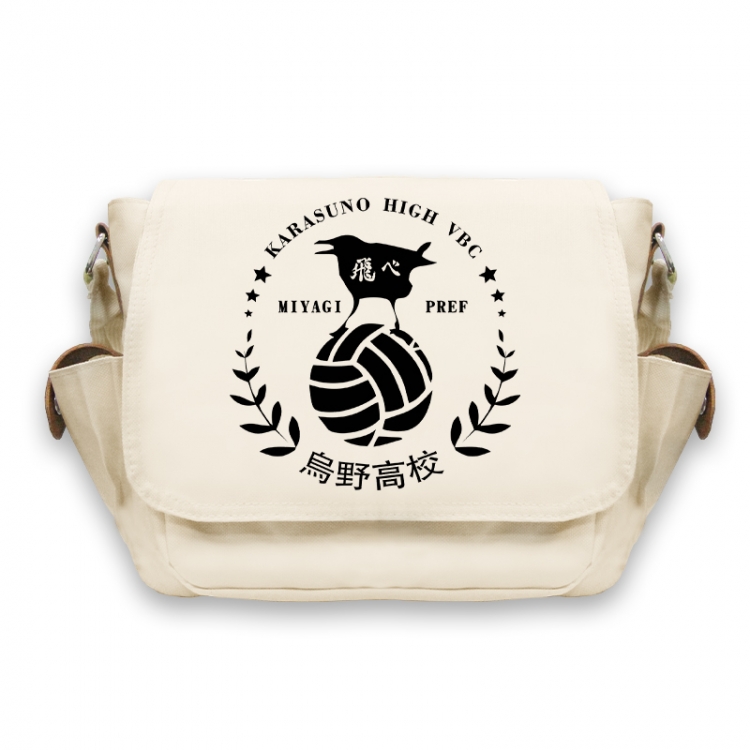 Haikyuu!! Anime Peripheral Shoulder Bag Casual Satchel 33X13X26cm