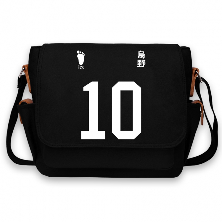 Haikyuu!! Anime Peripheral Shoulder Bag Casual Satchel 33X13X26cm