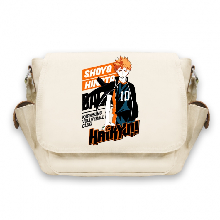 Haikyuu!! Anime Peripheral Shoulder Bag Casual Satchel 33X13X26cm