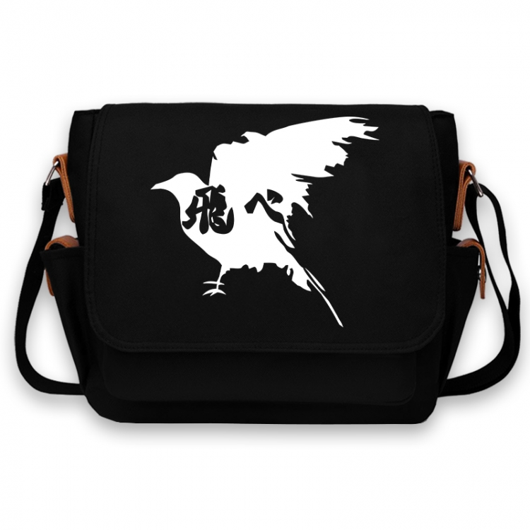 Haikyuu!! Anime Peripheral Shoulder Bag Casual Satchel 33X13X26cm