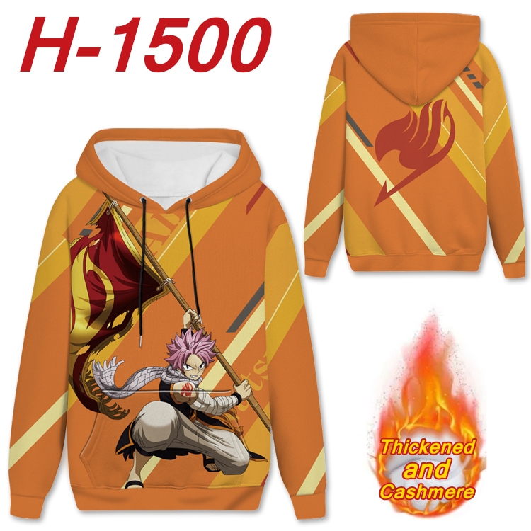 Fairy tail anime thickened hooded pullover sweater from S to 4XL H-1500