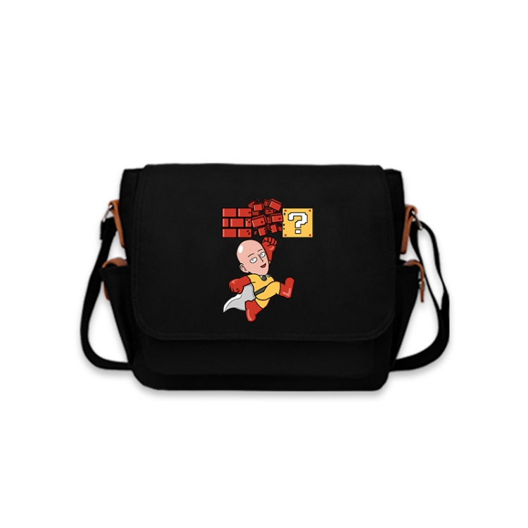 One Punch Man Anime Peripheral Shoulder Bag Casual Satchel 33X13X26cm