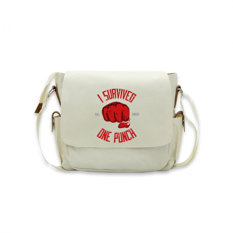 One Punch Man Anime Peripheral Shoulder Bag Casual Satchel 33X13X26cm