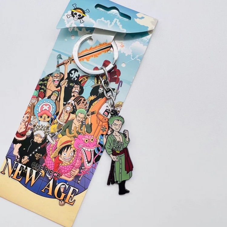 One Piece Anime Peripheral Color Character Keychain price for 5 pcs