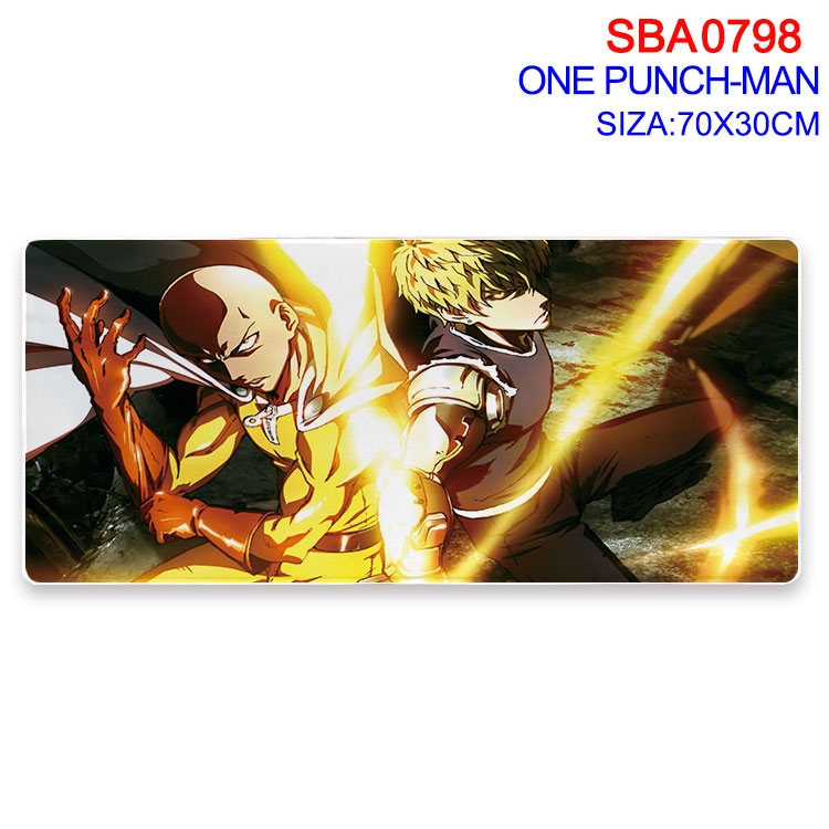 One Punch Man Anime peripheral edge lock mouse pad 70X30cm  SBA-798