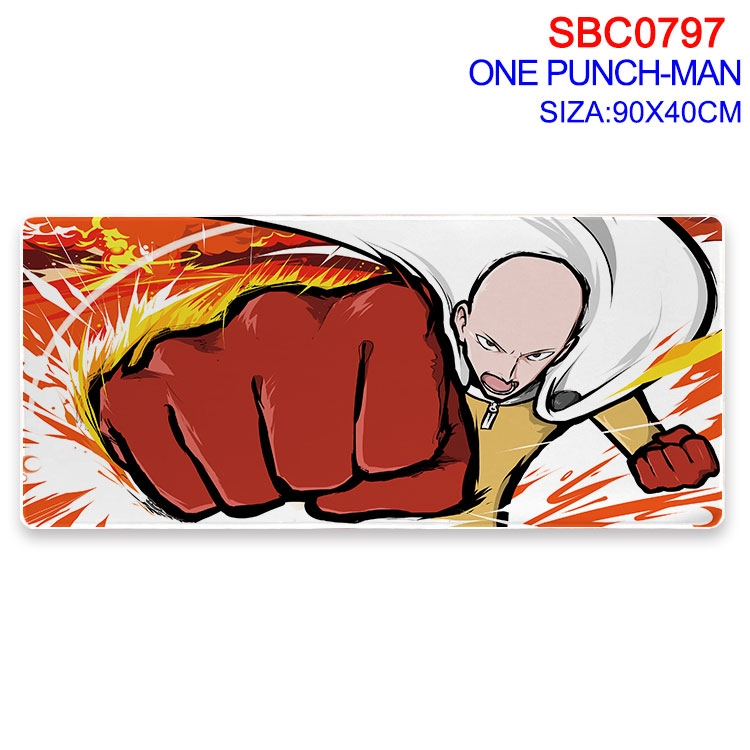 One Punch Man Anime peripheral edge lock mouse pad 90X40CM  SBC-797