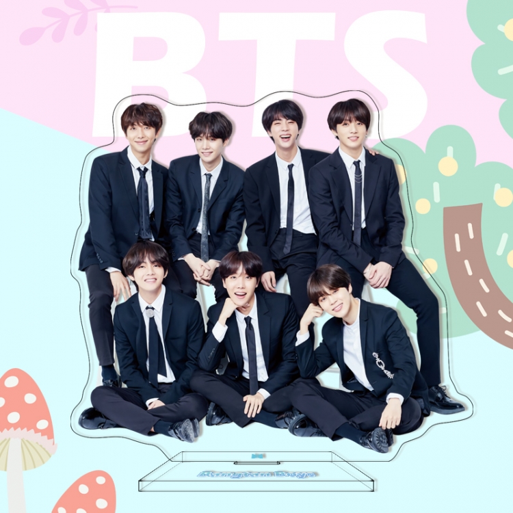  BTS characters acrylic Standing Plates Keychain 16cm