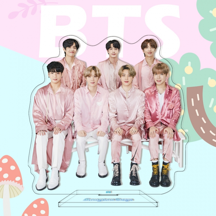  BTS characters acrylic Standing Plates Keychain 16cm