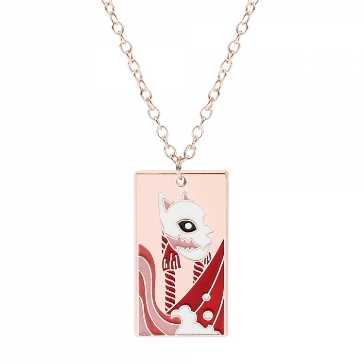  Demon Slayer Kimets Anime peripheral metal necklace OPP bag price for 5 pcs