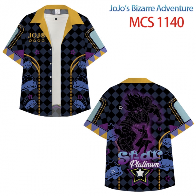 JoJos Bizarre Adventure Anime peripheral full color short-sleeved shirt from XS to 4XL MCS-1140