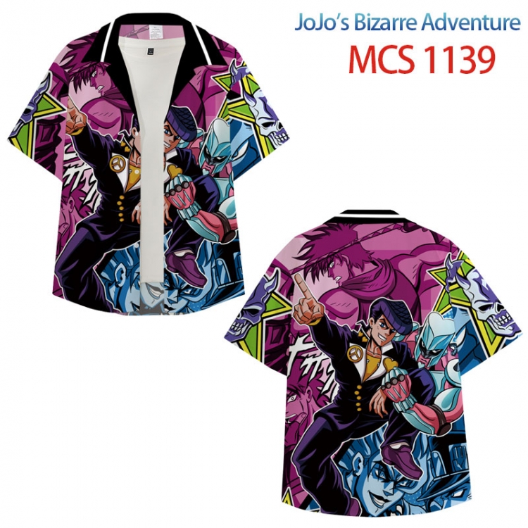 JoJos Bizarre Adventure Anime peripheral full color short-sleeved shirt from XS to 4XL MCS-1139