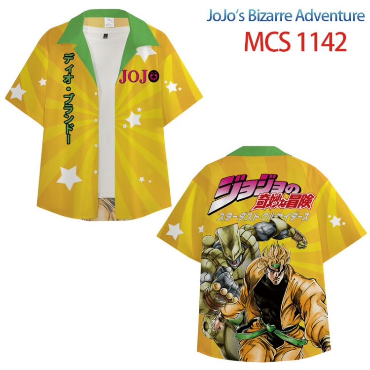 JoJos Bizarre Adventure Anime peripheral full color short-sleeved shirt from XS to 4XL  MCS-1142