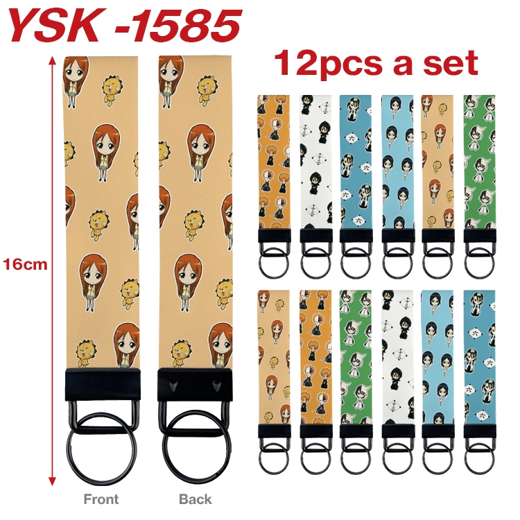 Bleach Anime mobile phone rope keychain 16CM a set of 12  YSK-1585