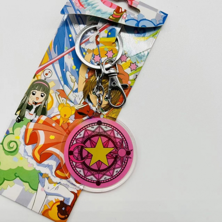 Card Captor Sakura Anime Peripheral Acrylic Keychain price for 5 pcs