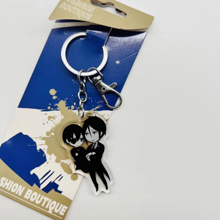 Kuroshitsuji Anime Peripheral Acrylic Keychain price for 5 pcs