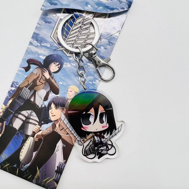 Shingeki no Kyojin Anime Peripheral Acrylic Keychain price for 5 pcs