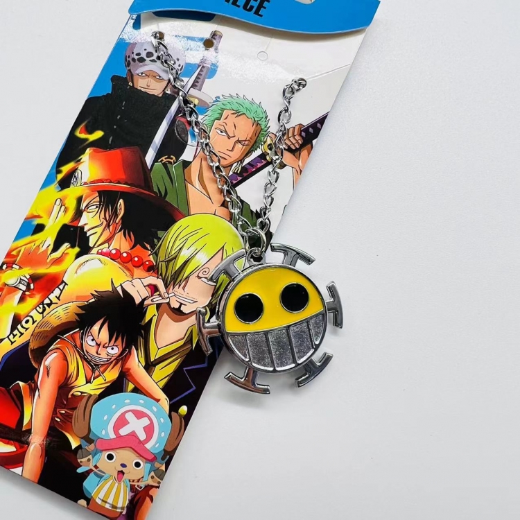 One Piece Anime Peripheral Rotating Necklace Pendant Jewelry