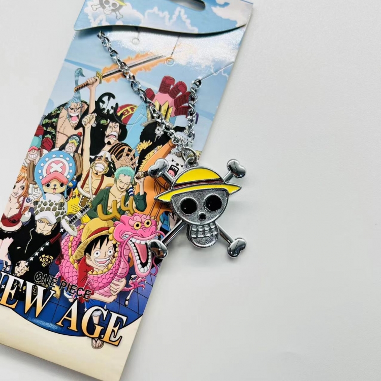 One Piece Anime Peripheral Rotating Necklace Pendant Jewelry