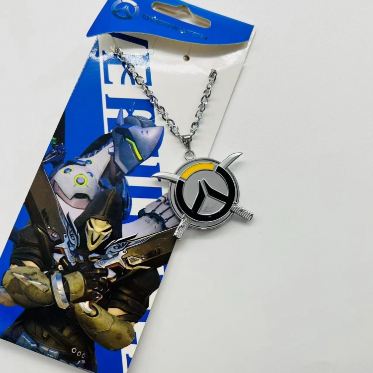 Overwatch Anime Peripheral Rotating Necklace Pendant Jewelry