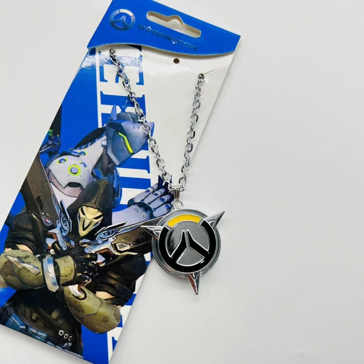 Overwatch Anime Peripheral Rotating Necklace Pendant Jewelry