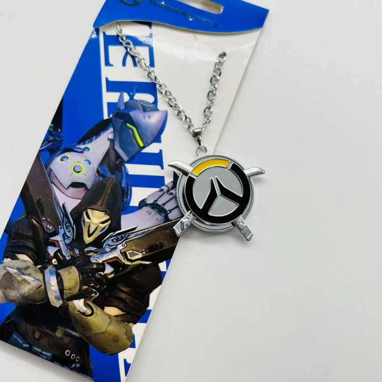 Overwatch Anime Peripheral Rotating Necklace Pendant Jewelry