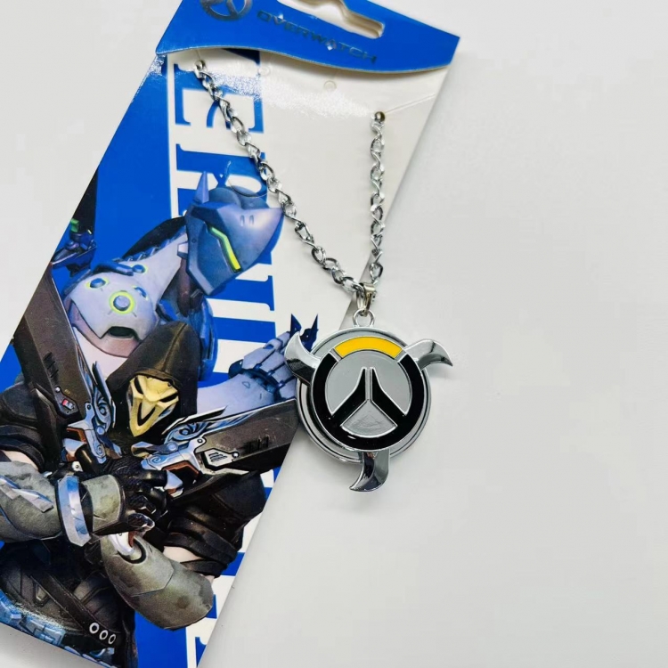 Overwatch Anime Peripheral Rotating Necklace Pendant Jewelry