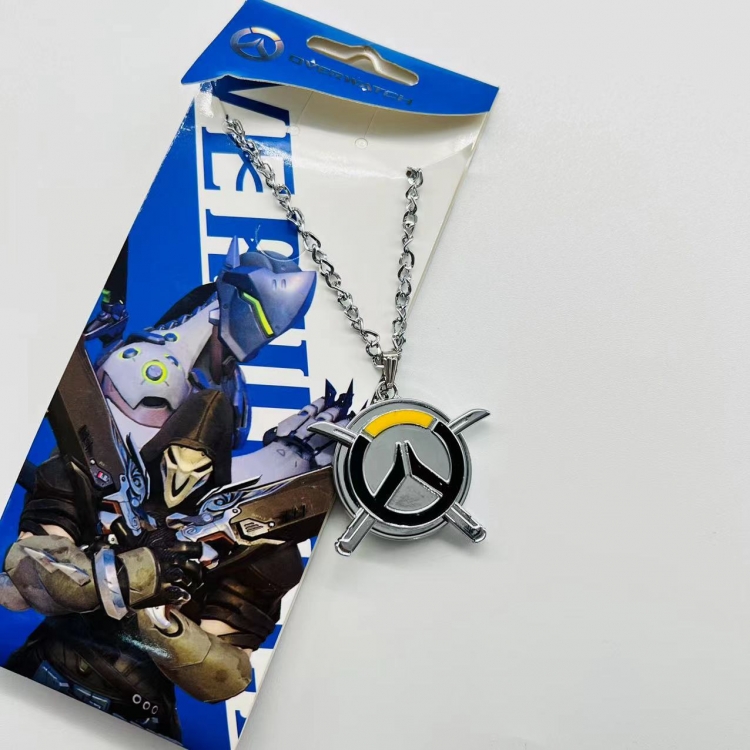 Overwatch Anime Peripheral Rotating Necklace Pendant Jewelry