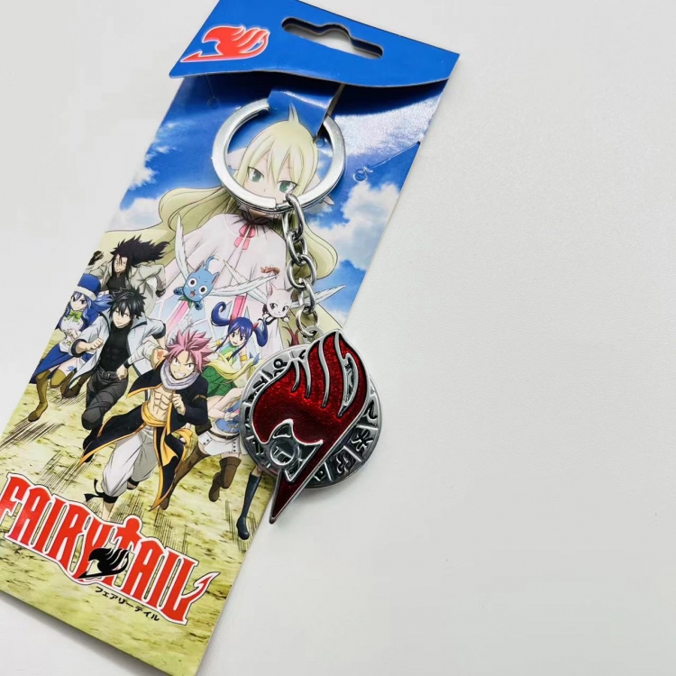 Fairy tail Anime Peripheral Metal Rotating Keychain Pendant price for 5 pcs