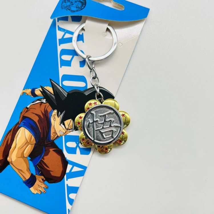 DRAGON BALL Anime Peripheral Metal Rotating Keychain Pendant price for 5 pcs