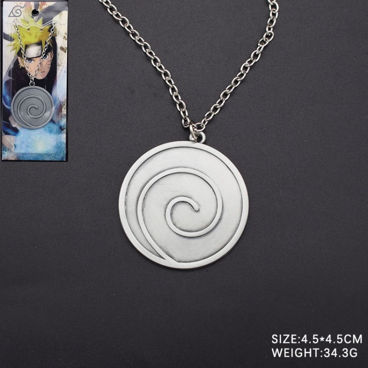 Naruto Anime Cartoon Swirl Necklace Pendant Ornament