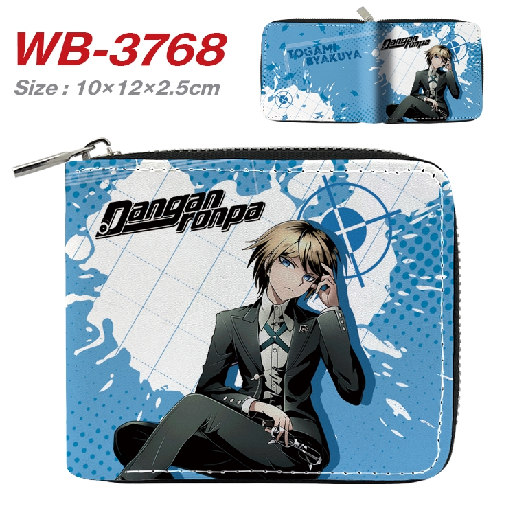 Dangan-Ronpa Anime Full Color Short All Inclusive Zipper Wallet 10x12x2.5cm  WB-3768A