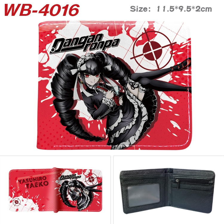 Dangan-Ronpa Anime color book two-fold leather wallet 11.5X9.5X2CM  WB-4016A