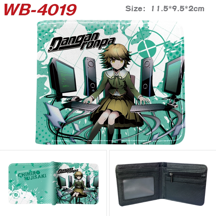 Dangan-Ronpa Anime color book two-fold leather wallet 11.5X9.5X2CM   WB-4019A
