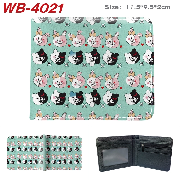 Dangan-Ronpa Anime color book two-fold leather wallet 11.5X9.5X2CM  WB-4021A